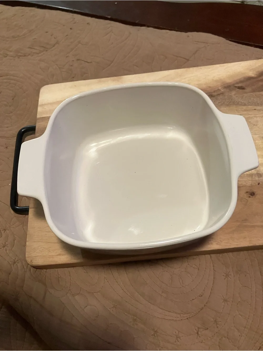 Vintage Corningware Abundance Pattern Casserole Dish With Amber Pyrex Lid